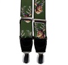Bretelle Élastique en Cuir Vert Cerf