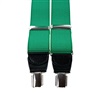 Bretelle Élastique en Cuir Vert avec Taches Blanches