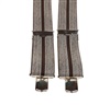 Bretelle Élastique Rayure Marron Chiné