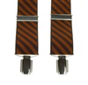 Bretelle Élastique Rayures Marron et Châtaigne