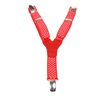 Bretelle Enfant Rouge à Pois Beige