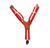 Bretelle Enfant Rouge à Rayures Beiges