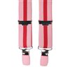 Bretelle Enfant Rayure Rose Rouge
