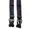 BRETELLE EN SOIE BLEUE PAISLEY