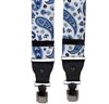 BRETELLE EN SOIE NATURELLE BLANC PAISLEY