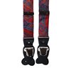 BRETELLE EN SOIE ROUGE PAISLEY