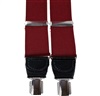 Bretelle XXL en Cuir Bordeaux