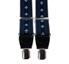BRETELLE XXL EN CUIR LISIÈRE DE LYS BLEU MARINE