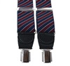 BRETELLE XXL CUIR RAYURES BLEU MARINE ET BORDEAUX