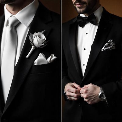 Cravate classique et nœud papillon moderne : les accessoires indispensables.